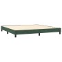Cama box spring con colchón terciopelo verde oscuro 200x200 cm de , Camas y somieres - Ref: Foro24-3130922, Precio: 603,43 €,...