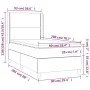 Boxspringbett mit schwarzer Kunstledermatratze 90x190 cm von , Betten und Lattenroste - Ref: Foro24-3132417, Preis: 324,97 €,...