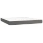 Box spring bed with gray synthetic leather mattress 180x200 cm by , Beds and slatted bases - Ref: Foro24-3132457, Price: 609,...