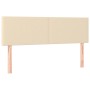 Cama box spring colchón y luces LED tela crema 140x190 cm de , Camas y somieres - Ref: Foro24-3133554, Precio: 413,24 €, Desc...