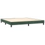 Cama box spring colchón y LED terciopelo verde oscuro 200x200cm de , Camas y somieres - Ref: Foro24-3134366, Precio: 601,55 €...