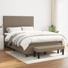 Boxspringbett mit taupegrauer Stoffmatratze 140x190 cm von , Betten und Lattenroste - Ref: Foro24-3136433, Preis: 556,64 €, R...