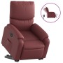 Sillón elevable eléctrico cuero artificial rojo tinto en Sillones | Comprar online en Foru.es