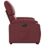Sillón elevable eléctrico cuero artificial rojo tinto en Sillones | Comprar online en Foru.es