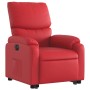 Sillón elevable eléctrico cuero artificial rojo en Sillones | Comprar online en Foru.es