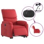 Sillón elevable eléctrico cuero artificial rojo en Sillones | Comprar online en Foru.es
