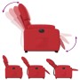 Sillón elevable eléctrico cuero artificial rojo en Sillones | Comprar online en Foru.es