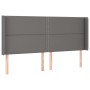 Cama box spring colchón y LED cuero sintético gris 180x200 cm de , Camas y somieres - Ref: Foro24-3139341, Precio: 627,70 €, ...