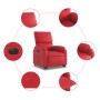 Sillón elevable eléctrico cuero artificial rojo en Sillones | Comprar online en Foru.es