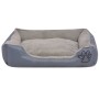 Cama para perro con cojín acolchado talla L gris de vidaXL, Camas para perros - Ref: Foro24-170415, Precio: 36,46 €, Descuent...