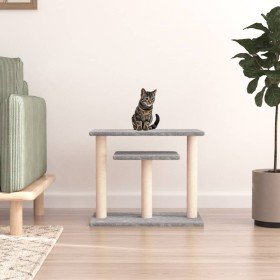 Postes rascadores para gatos con plataformas gris claro 62,5 cm en Mobiliario para gatos | Comprar online en Foru.es