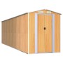 Cobertizo jardín acero galvanizado marrón claro 192x689x223 cm de , Cobertizos - Ref: Foro24-3147477, Precio: 866,75 €, Descu...