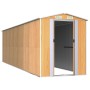 Cobertizo jardín acero galvanizado marrón claro 192x689x223 cm de , Cobertizos - Ref: Foro24-3147477, Precio: 866,75 €, Descu...
