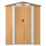 Cobertizo jardín acero galvanizado marrón claro 192x689x223 cm de , Cobertizos - Ref: Foro24-3147477, Precio: 866,75 €, Descu...