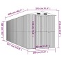 Cobertizo jardín acero galvanizado marrón claro 192x689x223 cm de , Cobertizos - Ref: Foro24-3147477, Precio: 866,75 €, Descu...