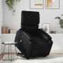 Sillón de masaje elevable eléctrico cuero sintético negro en Sillones | Comprar online en Foru.es