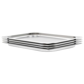 Bandejas Gastronorm 4 unidades GN 1/1 20 mm acero inoxidable de , Cubetas para mesas de vapor - Ref: Foro24-50878, Precio: 56...