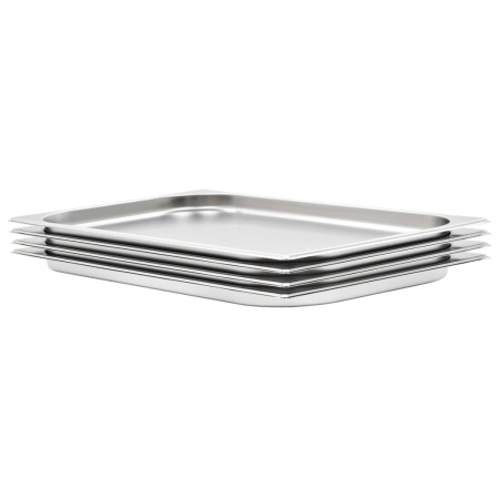 Bandejas Gastronorm 4 unidades GN 1/1 20 mm acero inoxidable de , Cubetas para mesas de vapor - Ref: Foro24-50878, Precio: 56...