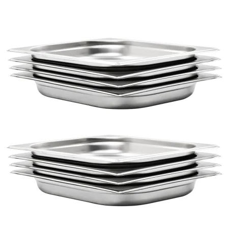 Bandejas Gastronorm 8 unidades GN 1/2 40 mm acero inoxidable de , Cubetas para mesas de vapor - Ref: Foro24-50886, Precio: 38...