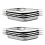 Bandejas Gastronorm 8 unidades GN 1/2 40 mm acero inoxidable de , Cubetas para mesas de vapor - Ref: Foro24-50886, Precio: 38...