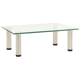 322760 TV Stand Transparent 40x35x17 cm Tempered Glass de , Muebles TV - Ref: Foro24-322760, Precio: 29,66 €, Descuento: %