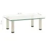 322760 TV Stand Transparent 40x35x17 cm Tempered Glass de , Muebles TV - Ref: Foro24-322760, Precio: 29,66 €, Descuento: %