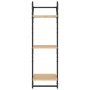 Estantes pared 3 niveles barras 2 uds roble Sonoma 30x25x100 cm de , Estantes y estanterías - Ref: Foro24-836259, Precio: 32,...