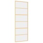 Puerta corredera dorada de vidrio ESG transparente y aluminio de , Puertas para el hogar - Ref: Foro24-155160, Precio: 124,04...