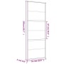 Puerta corredera dorada de vidrio ESG transparente y aluminio de , Puertas para el hogar - Ref: Foro24-155160, Precio: 124,04...