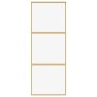 Puerta corredera dorada de vidrio ESG transparente y aluminio de , Puertas para el hogar - Ref: Foro24-155148, Precio: 147,45...
