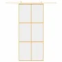Schiebetür aus transparentem ESG-Glas und goldenem Aluminium von , Türen für zu Hause - Ref: Foro24-155155, Preis: 157,74 €, ...