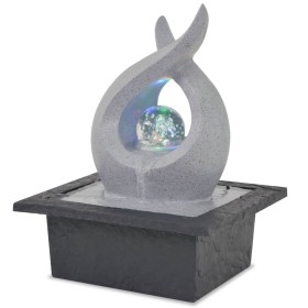 Fuente de agua de interior con luz LED de poliresina de vidaXL, Fuentes y cascadas - Ref: Foro24-244288, Precio: 42,10 €, Des...