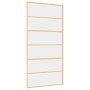 Puerta corredera dorada de vidrio ESG transparente y aluminio de , Puertas para el hogar - Ref: Foro24-155162, Precio: 172,24...