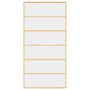 Puerta corredera dorada de vidrio ESG transparente y aluminio de , Puertas para el hogar - Ref: Foro24-155162, Precio: 172,24...