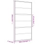 Puerta corredera dorada de vidrio ESG transparente y aluminio de , Puertas para el hogar - Ref: Foro24-155162, Precio: 172,24...
