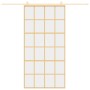 Puerta corredera dorada de vidrio ESG transparente y aluminio de , Puertas para el hogar - Ref: Foro24-155174, Precio: 177,35...