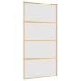 Puerta corredera dorada de vidrio ESG esmerilado y aluminio de , Puertas para el hogar - Ref: Foro24-155183, Precio: 187,47 €...