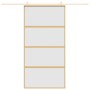 Puerta corredera dorada de vidrio ESG esmerilado y aluminio de , Puertas para el hogar - Ref: Foro24-155183, Precio: 187,47 €...