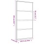 Puerta corredera dorada de vidrio ESG esmerilado y aluminio de , Puertas para el hogar - Ref: Foro24-155183, Precio: 187,47 €...