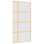 Puerta corredera dorada de vidrio ESG esmerilado y aluminio de , Puertas para el hogar - Ref: Foro24-155195, Precio: 192,01 €...