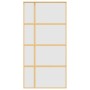 Puerta corredera dorada de vidrio ESG esmerilado y aluminio de , Puertas para el hogar - Ref: Foro24-155195, Precio: 192,01 €...