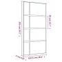 Puerta corredera dorada de vidrio ESG esmerilado y aluminio by , Doors for the home - Ref: Foro24-155195, Price: 188,93 €, Di...
