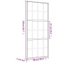 Puerta corredera dorada vidrio ESG esmerilado aluminio 90x205cm de , Puertas para el hogar - Ref: Foro24-155176, Precio: 177,...