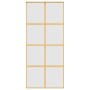 Puerta corredera dorada vidrio ESG esmerilado aluminio 90x205cm de , Puertas para el hogar - Ref: Foro24-155188, Precio: 181,...