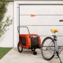 Remolque de bicicleta mascotas hierro tela Oxford naranja negro de , Cochecitos para mascotas - Ref: Foro24-94026, Precio: 89...