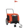 Remolque de bicicleta mascotas hierro tela Oxford naranja negro de , Cochecitos para mascotas - Ref: Foro24-94026, Precio: 89...