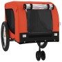 Remolque de bicicleta mascotas hierro tela Oxford naranja negro de , Cochecitos para mascotas - Ref: Foro24-94026, Precio: 89...