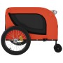 Remolque de bicicleta mascotas hierro tela Oxford naranja negro de , Cochecitos para mascotas - Ref: Foro24-94026, Precio: 89...