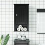 Mueble de pared baño BERG madera maciza pino negro 40x27x71,5cm de , Muebles de baño - Ref: Foro24-358549, Precio: 78,03 €, D...