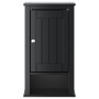 Mueble de pared baño BERG madera maciza pino negro 40x27x71,5cm de , Muebles de baño - Ref: Foro24-358549, Precio: 78,03 €, D...